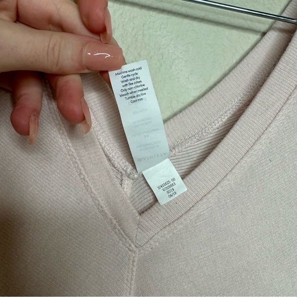 Athleta | Nayarit Soft Pink Ribbed Tie Back Tank | Medium - Picture 3 of 6